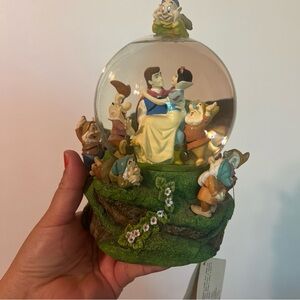 Disney Green Decor Accents Snow Globe